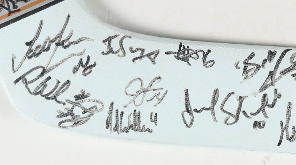 1993-94 Mighty Ducks Team-Signed LE (165/500) Sher-Wood Goalie Stick, With Beckett COA