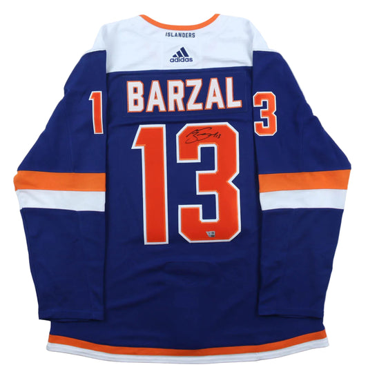 Mathew Barzal Hand-Signed New York Islanders Adidas Authentic Jersey, With Fanatics COA