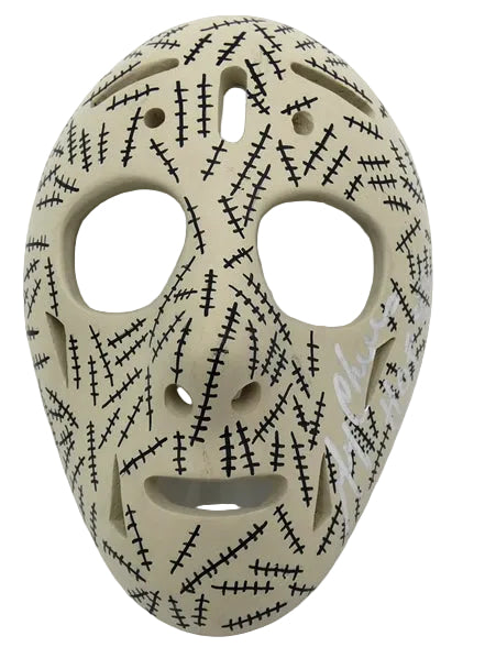 Gerry Cheevers Autographed Mini Mask With HOF 85 And Beckett COA