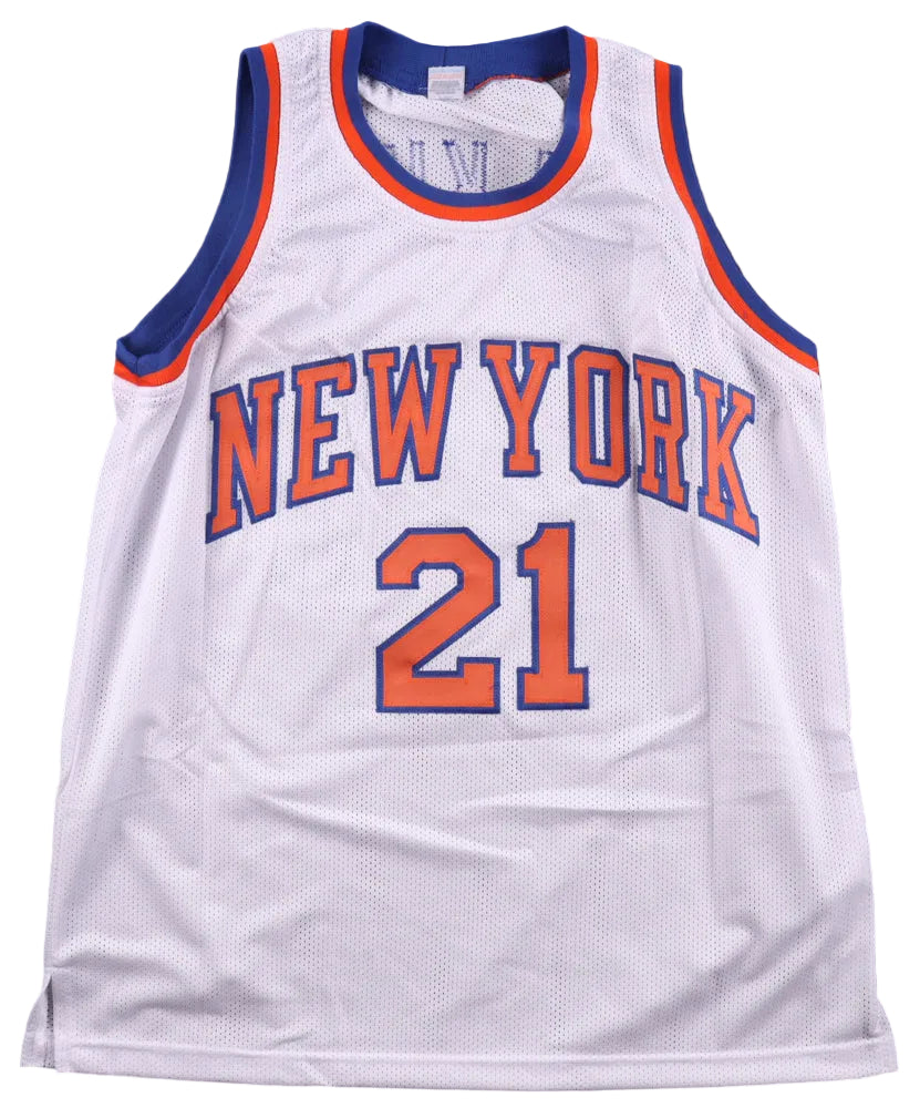 Gerald Wilkins Hand-Signed Custom XL New York Knicks Jersey, With AWM COA