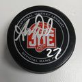 Aaron Ward, Three-Time Stanley Cup Champion, Autographed Farewell To The Joe Official Game Puck, With Beckett Authentication
