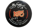 Brendan Shanahan Hand-Signed Detroit Red Wings Centennial Puck, With 2489 Penalty Minutes Inscription And COA