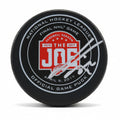 Gustav Nyquist, 121st Overall 2008 NHL Draft Pick, Autographed Farewell To The Joe Official Game Puck, With Beckett Authentication