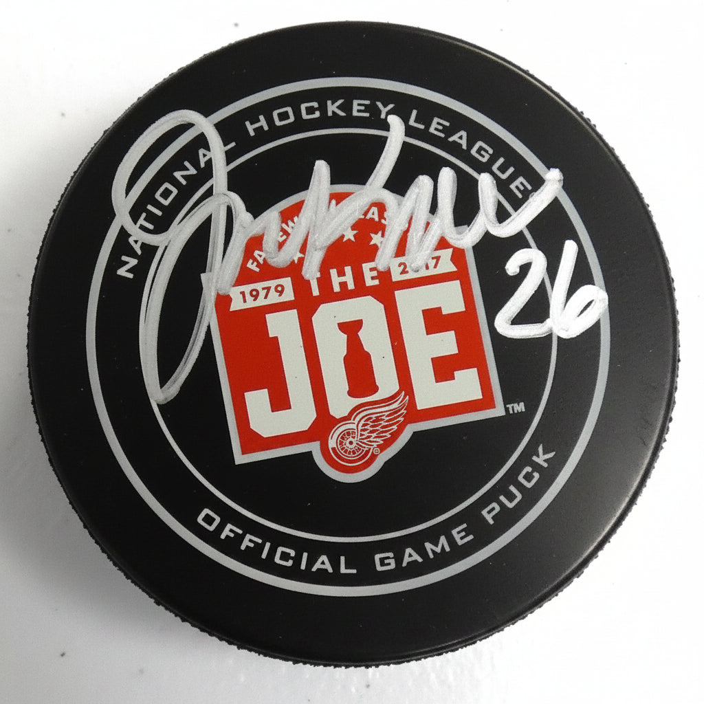 Joe Kocur, Four-Time Stanley Cup Champion, Autographed Farewell To The Joe Official Game Puck, With Beckett Authentication