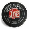 Mathieu Dandenault, Three-Time Stanley Cup Champion, Autographed Farewell To The Joe Official Game Puck, With Beckett Authentication
