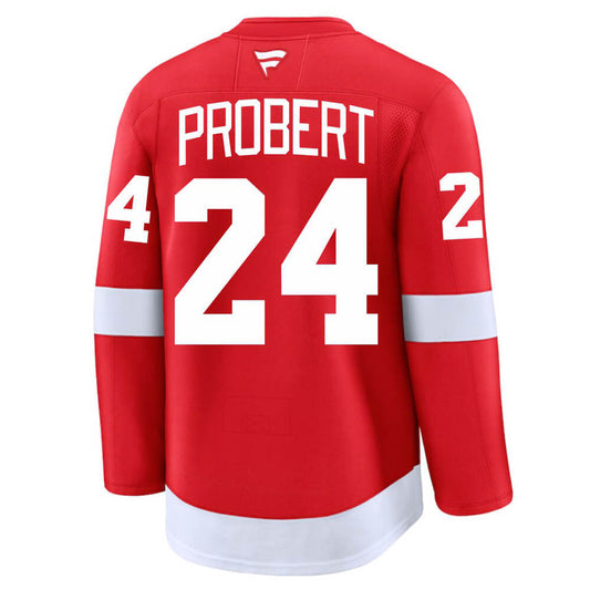 Bob Probert New Authentic Pro Jersey Size 54 (XL) In Red, Detroit Red Wings
