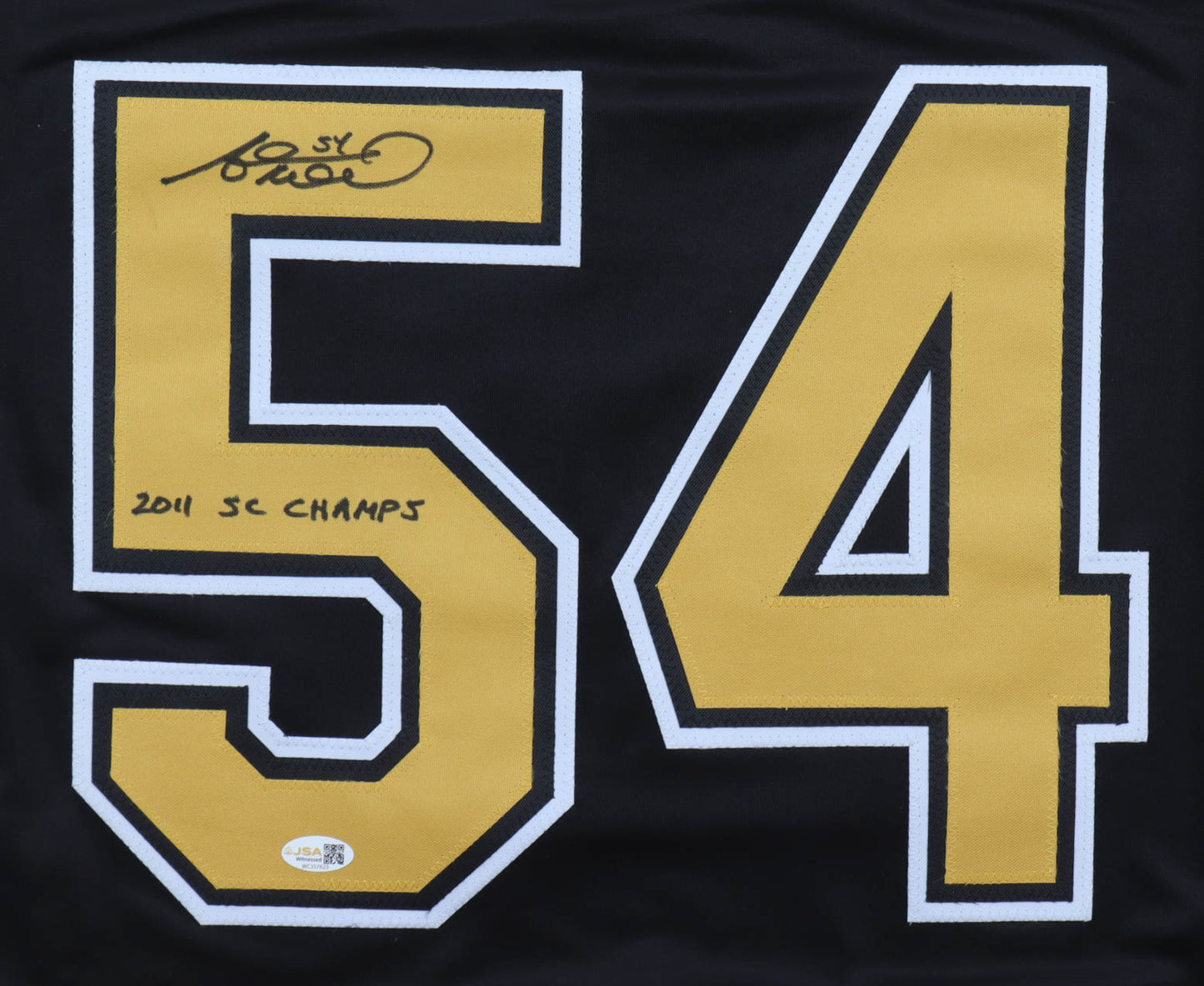 Adam McQuaid Hand-Signed XL Custom Boston Bruins Jersey Inscribed "2011 SC Champs", With JSA COA