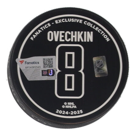 Alexander Ovechkin Hand-Signed Washington Capitals All-Time Goals Leader Commemorative Hockey Puck #124/895 , With Fanatics COA