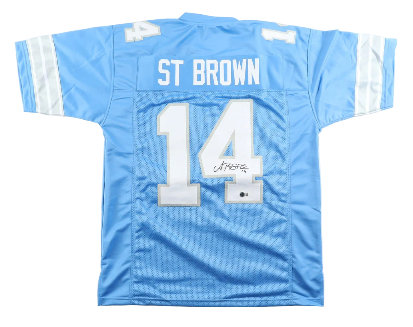 Amon-Ra St. Brown Hand-Signed XL Custom Detroit Lions Jersey, With Beckett COA
