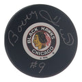 Bobby Hull Hand-Signed Chicago Blackhawks Old Logo Puck, With COJO COA