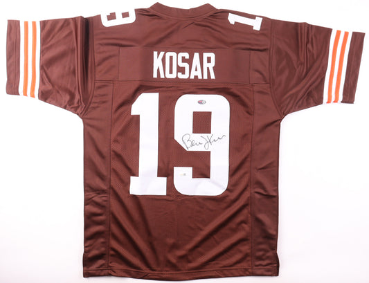Bernie Kosar Hand-Signed Custom XL Cleveland Browns Jersey, With JSA COA