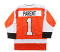 Bernie Parent Hand-Signed XL Custom Philadelphia Flyers Jersey, With JSA COA