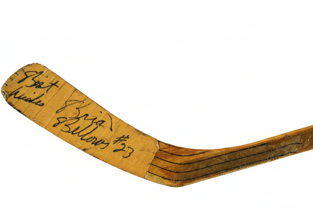 RARE Brian Bellows, Stanley Cup Champion, Autographed GAME USED Authentic Wood Sher-Wood PMP Stick.  Inscribed With “Best Wishes” And Authenticated With Beckett Authentication