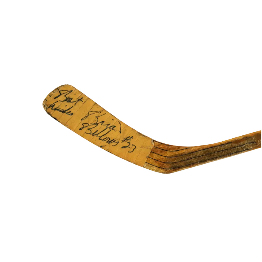 RARE Brian Bellows, Stanley Cup Champion, Autographed GAME USED Authentic Wood Sher-Wood PMP Stick.  Inscribed With “Best Wishes” And Authenticated With Beckett Authentication