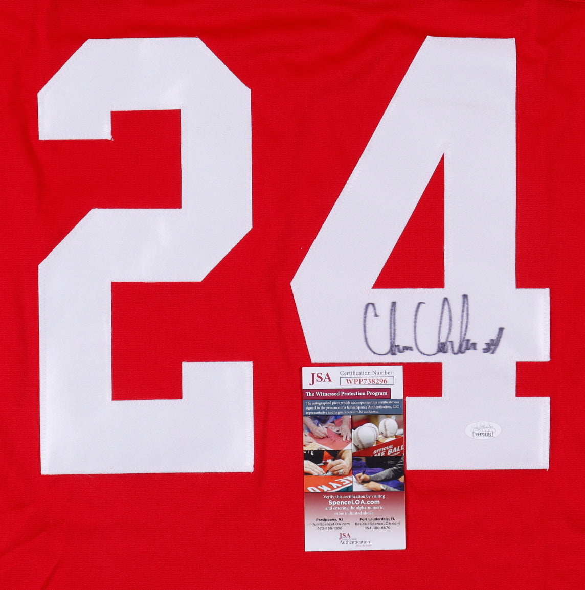 Chris Chelios Hand-Signed XL Custom Detroit Red Wings Jersey, With JSA COA