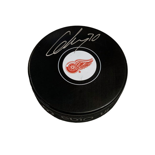 Christoffer Ehn Autographed Detroit Red Wings Puck, With COA