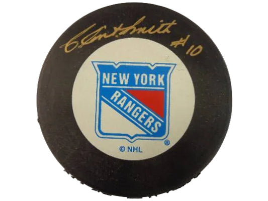 Clint Smith Hand-Signed New York Rangers Puck, With COA