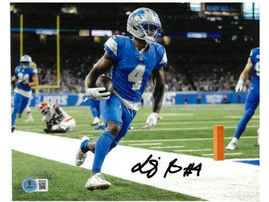 DJ Reed Hand-Signed Detroit Lions 8X10 Photo, With Beckett COA