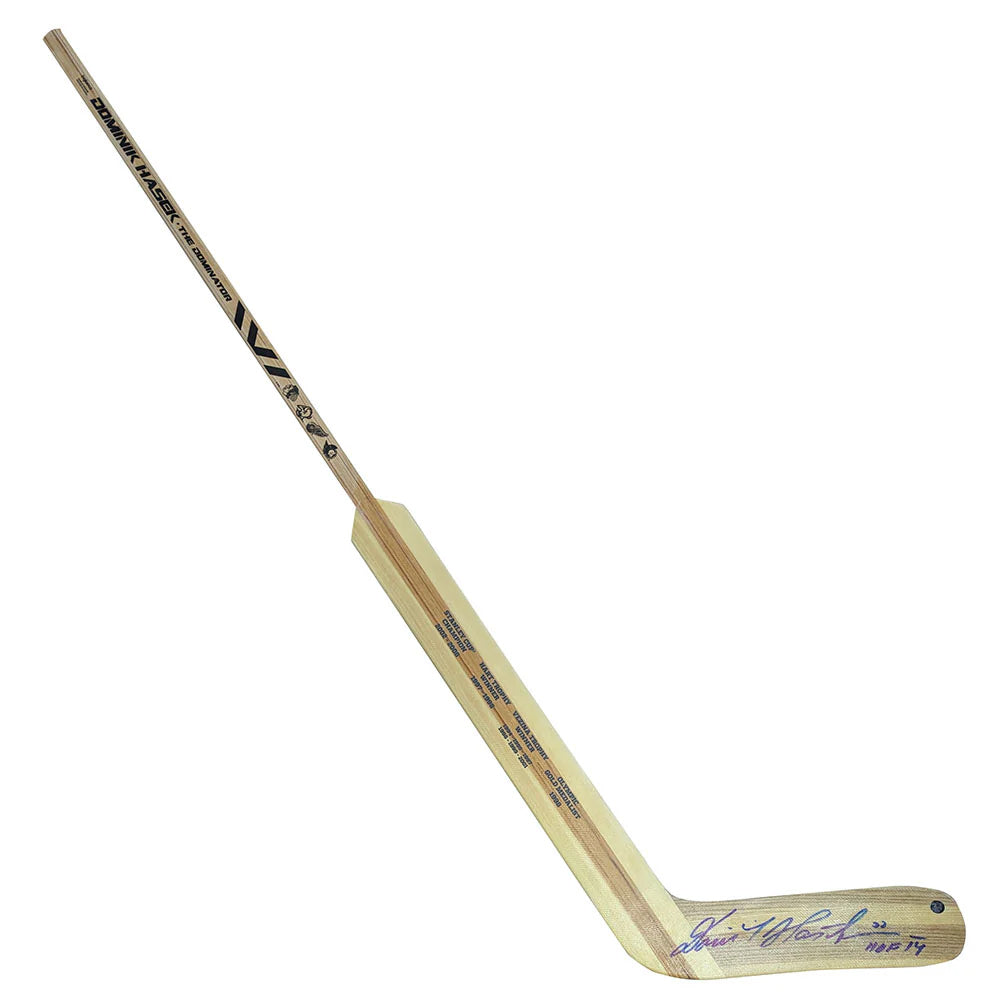 Dominik Hasek Autographed Commemorative Goalie Stick, With COA