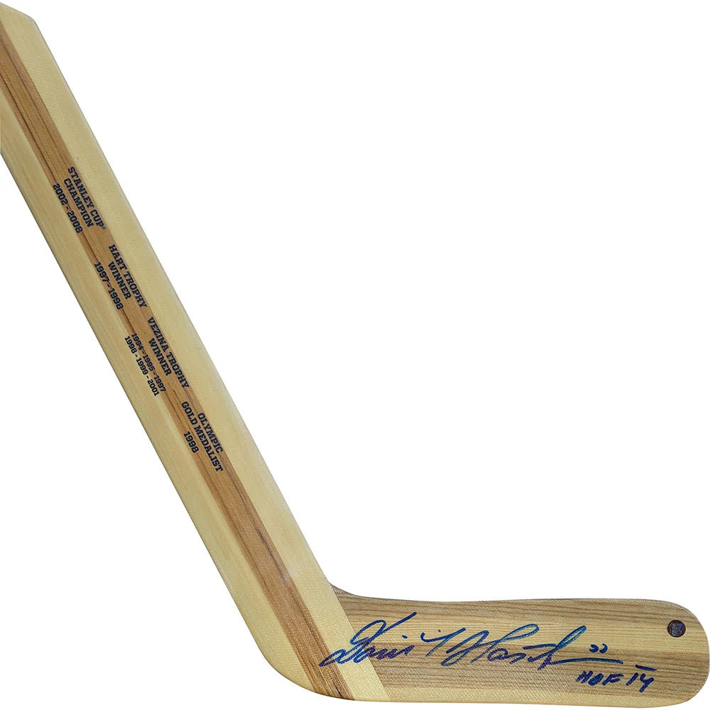 Dominik Hasek Autographed Commemorative Goalie Stick, With COA