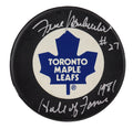 Frank Mahovlich Hand-Signed  Toronto Maple Leafs Puck, With HOF 1981, And COA