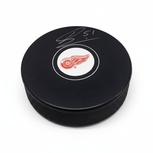 Frans Nielsen Autographed Detroit Red Wings Puck, With COA