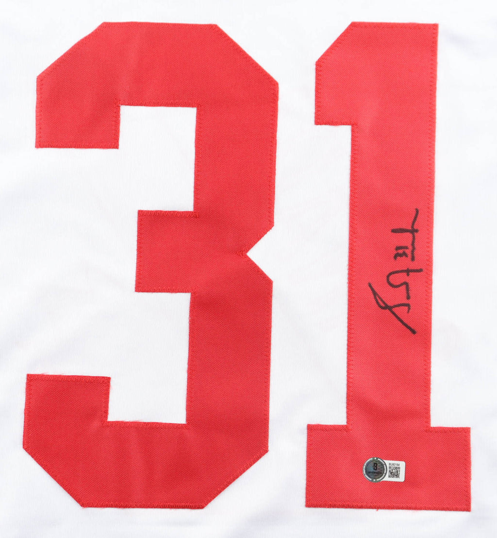 Grant Fuhr Hand-Signed XL Custom Team Canada Jersey, With Beckett COA