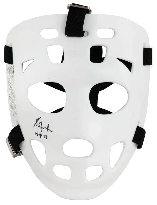 Grant Fuhr Hand-Signed Full-Size Throwback Goalie Mask Inscribed "HOF 03", With COA