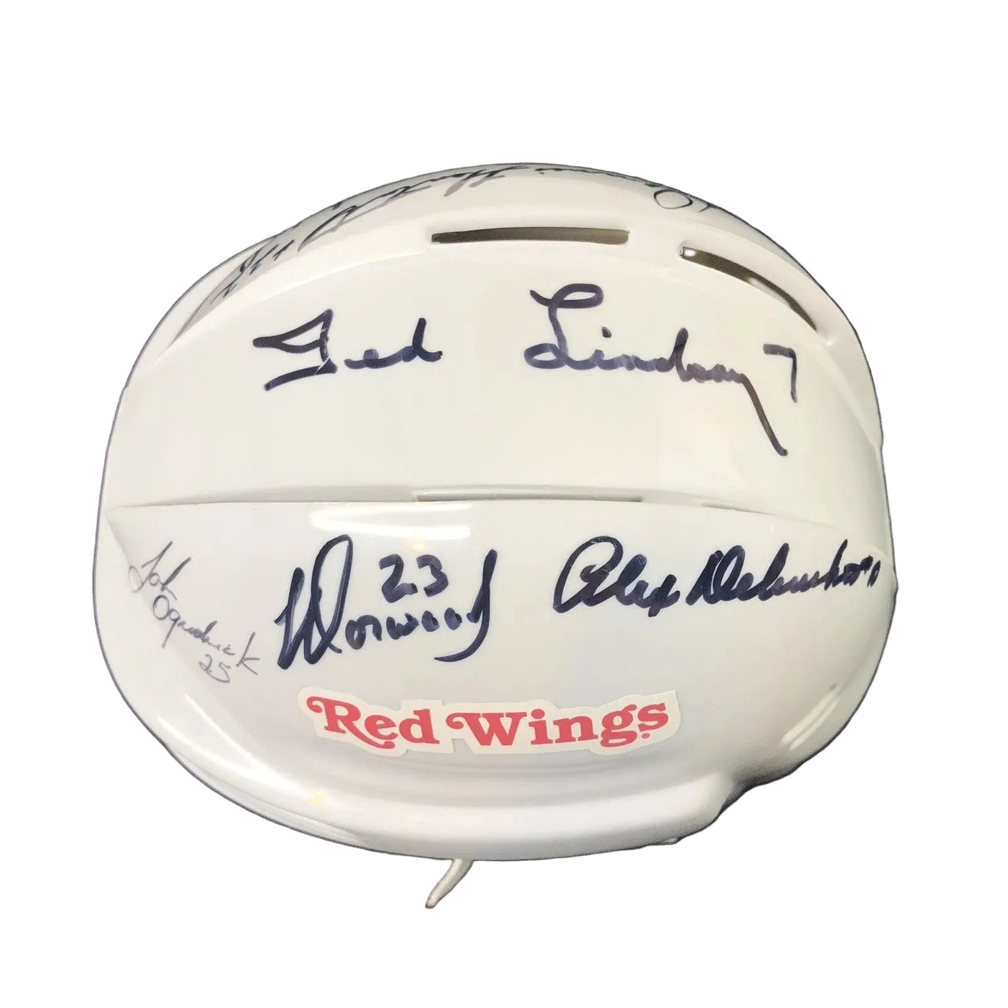 Multi-Signed Detroit Red Wings Mini Helmet, With COA