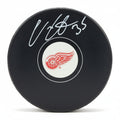 Ville Husso Autographed Detroit Red Wings Puck, With COA