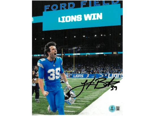 Jake Bates Hand-Signed Detroit Lions 8X10 Photo, With Beckett COA