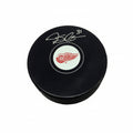 Jared Coreau Autographed Detroit Red Wings Puck