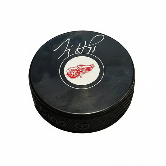 Jimmy Howard Autographed Detroit Red Wings Puck, With COA