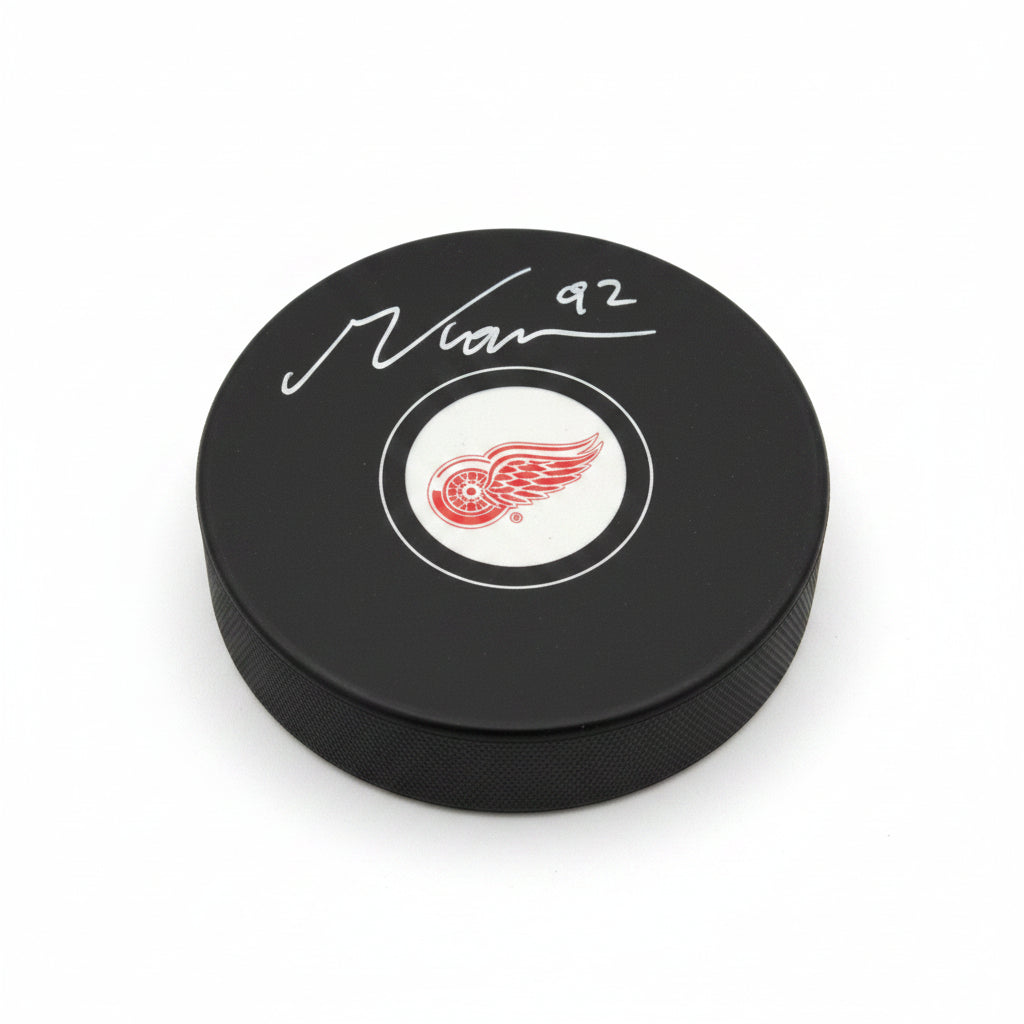 Marco Kasper Hand-Signed Detroit Red Wings Puck, With COA