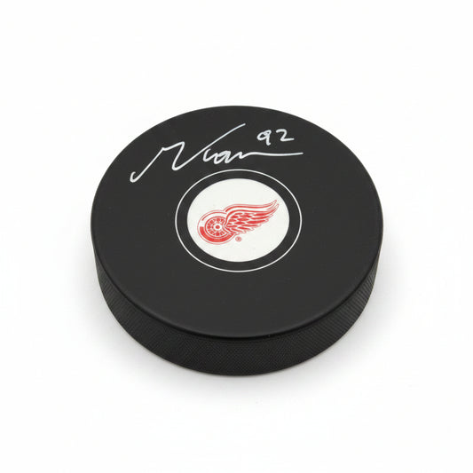 Marco Kasper Hand-Signed Detroit Red Wings Puck, With COA