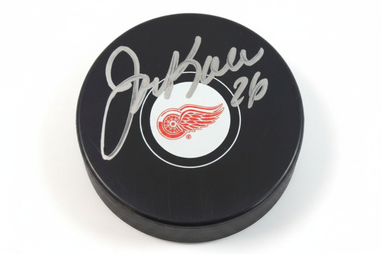 Joey Kocur Autographed Detroit Red Wings Puck, With COA