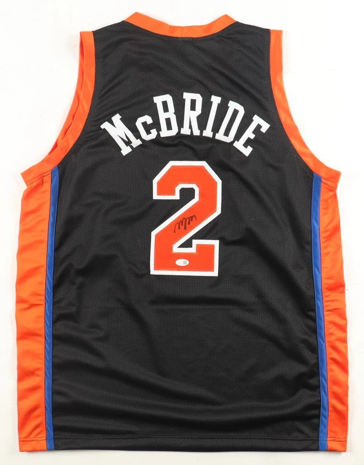 Miles "Deuce" McBride Hand-Signed XL Custom New York Knicks Jersey, With JSA COA