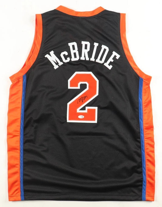 Miles "Deuce" McBride Hand-Signed XL Custom New York Knicks Jersey, With JSA COA