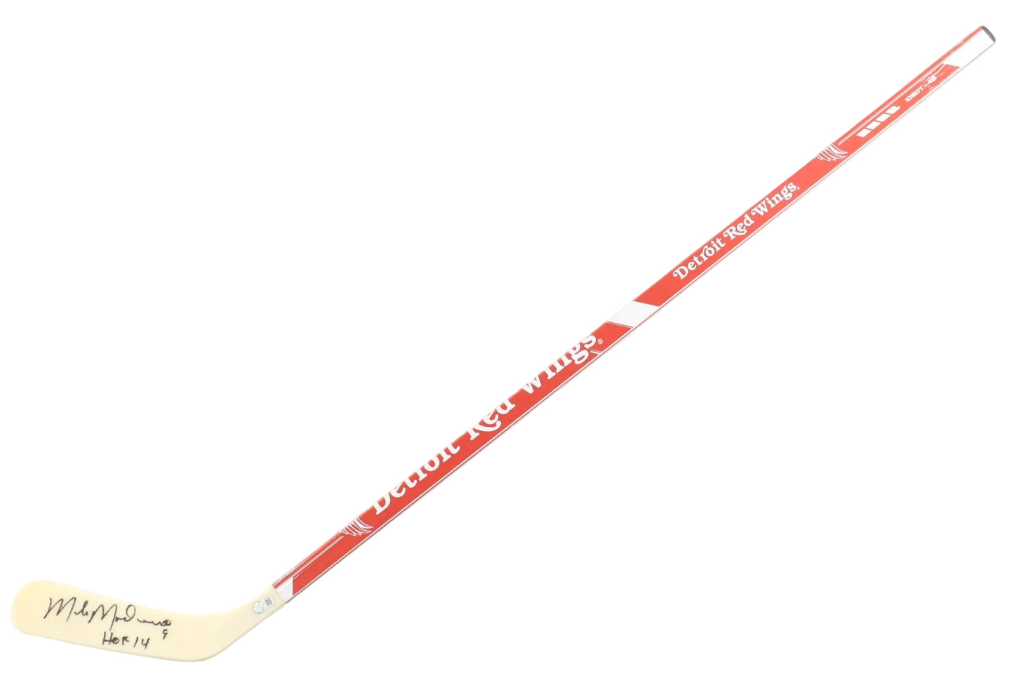 Mike Modano Hand-Signed Detroit Red Wings Stick Inscribed "HOF 14", With Schwartz COA