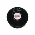 Nick Jensen, The Backwards Skater, Autographed Detroit Red Wings Puck