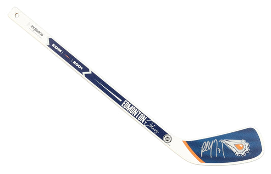 Paul Coffey Autographed Edmonton Oilers Mini Hockey Stick, With Beckett COA