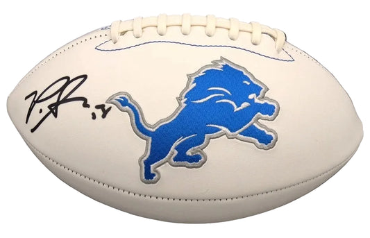 Penei Sewell Autographed Detroit Lions NFL Football, With Beckett COA
