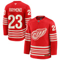 Lucas Raymond New Centennial Fanatics Jersey, Size 54 (XL), Detroit Red Wings