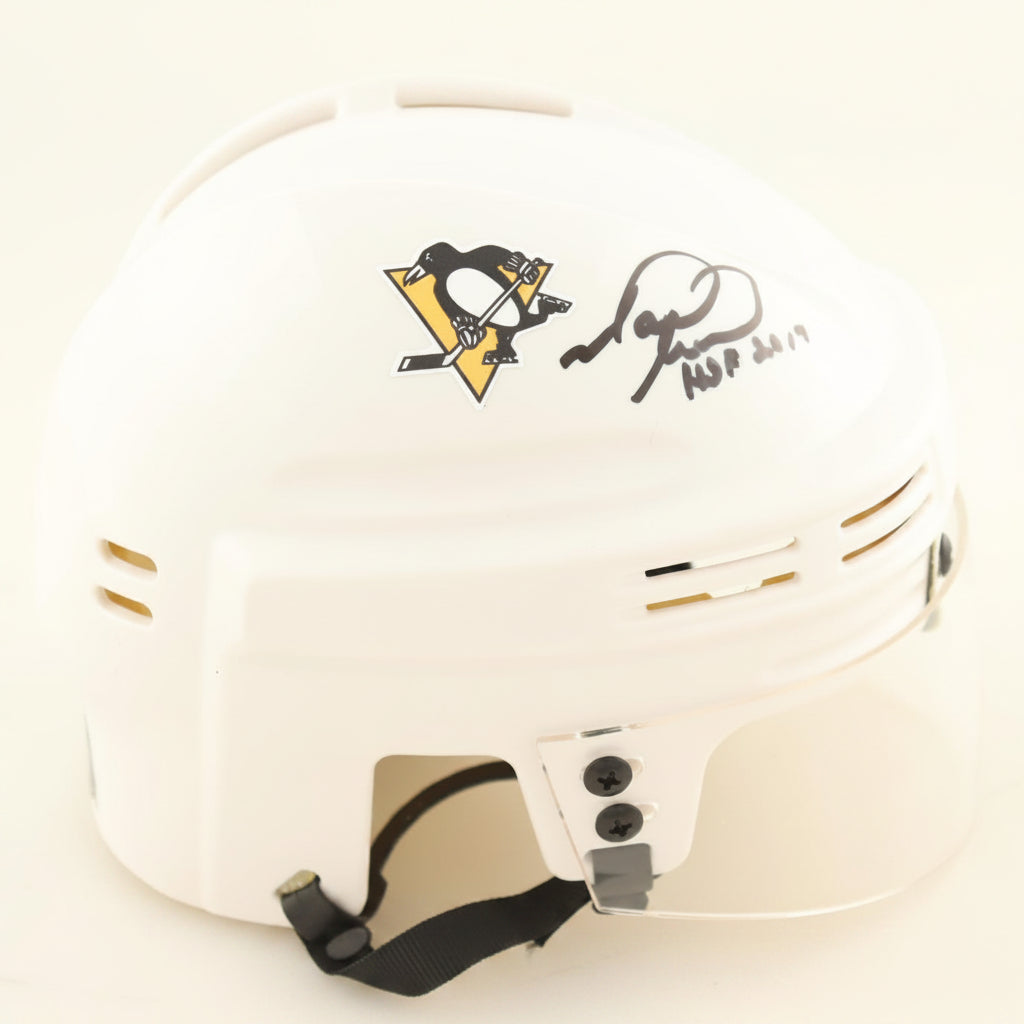 Mark Recchi Autographed Pittsburgh Penguins Mini Helmet, With HOF And COA