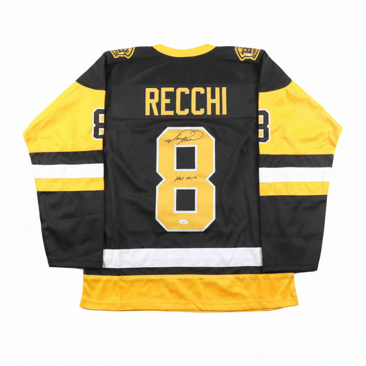 Mark Recchi Autographed Custom Pittsburgh Penguins Jersey With HOF 2017
