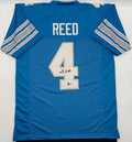 DJ Reed Signed Custom Detroit Lions Jersey, With Beckett COA