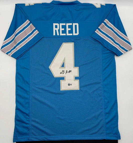 DJ Reed Signed Custom Detroit Lions Jersey, With Beckett COA