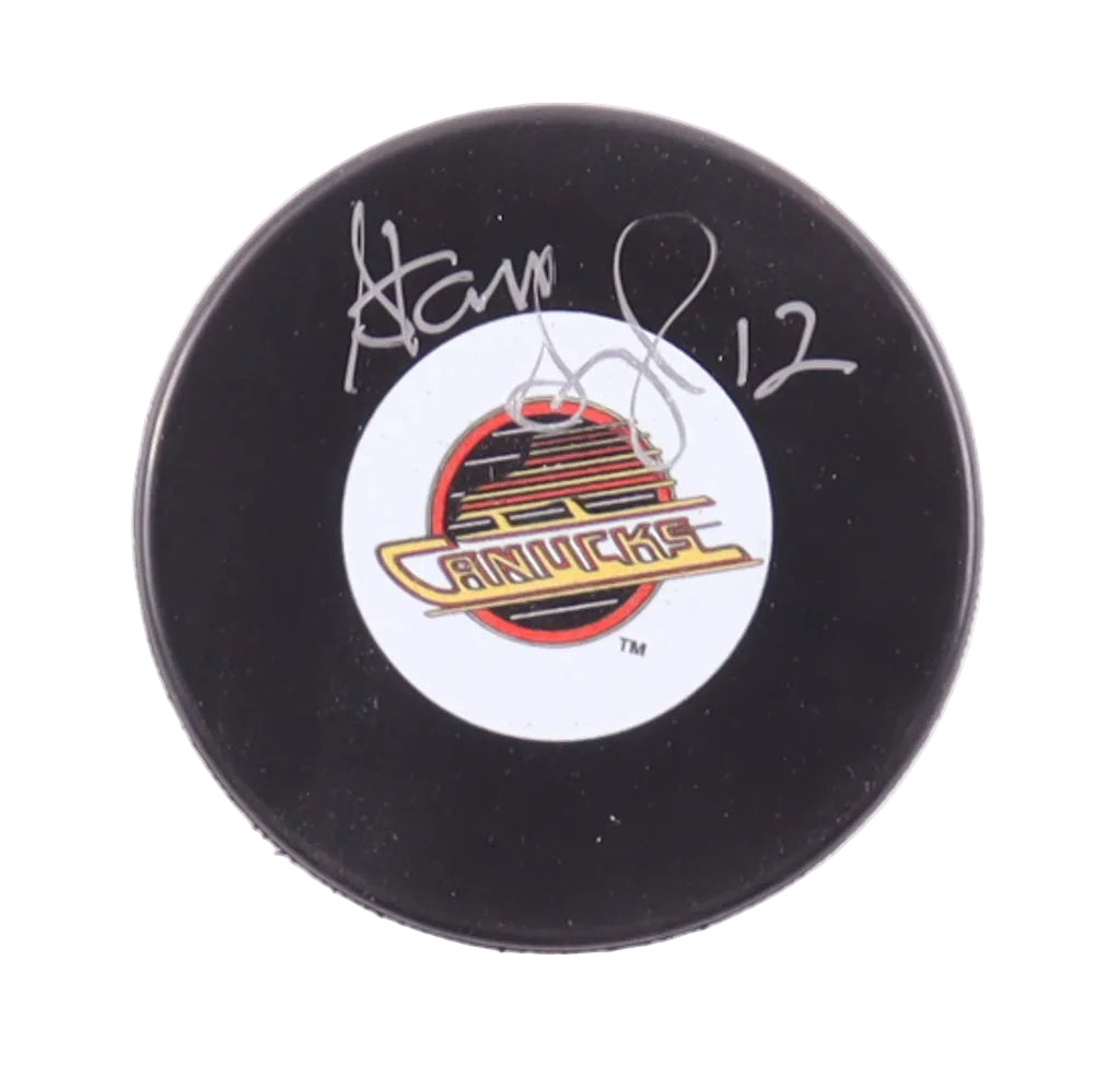 Stan Smyl Hand- Signed Vancouver Canucks Puck, With COA