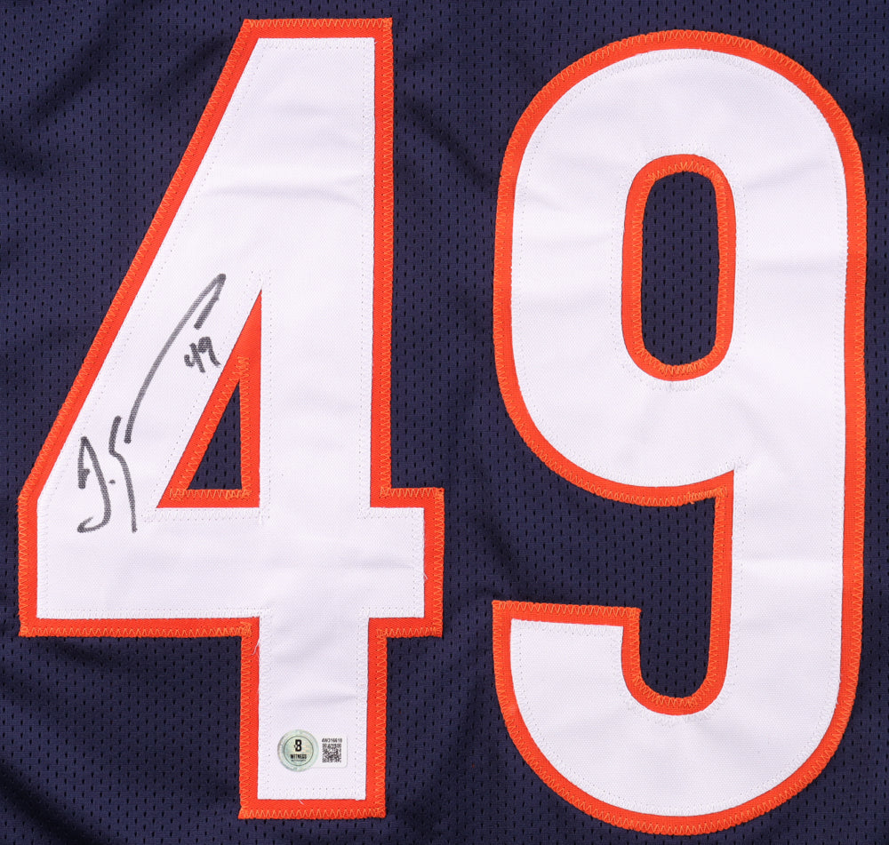 Tremaine Edmunds Autographed Chicago Bears Custom XL Jersey, With Beckett COA