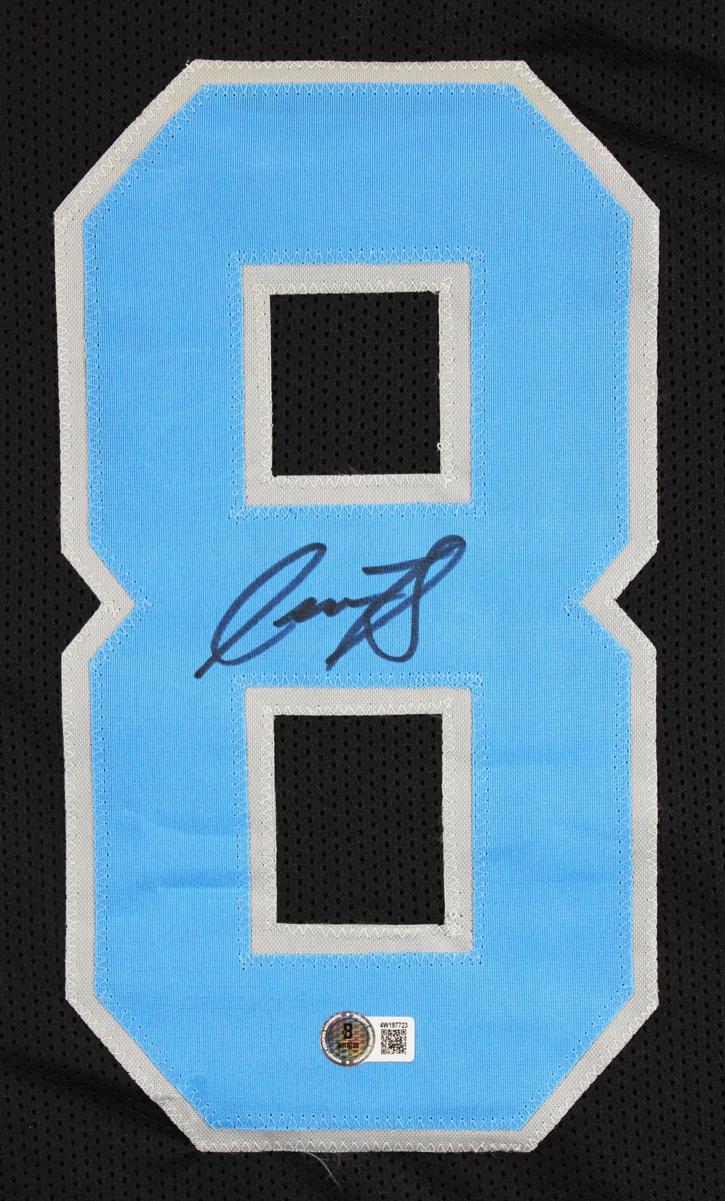 Isaac TeSlaa Autographed XL Custom Detroit Lions Jersey In Black, With Beckett COA